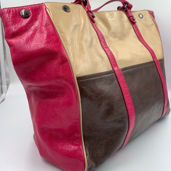 Badgley Mischka Color Block Tote Bag - Picture 3 of 6